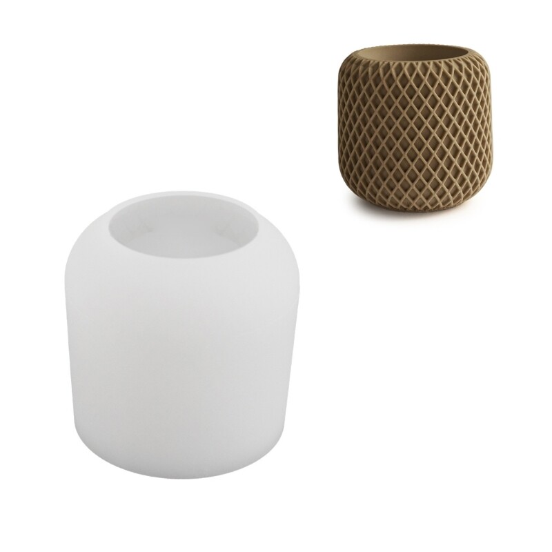 DIY Cup Mold Irregular Ceramic Molds Flower Pots Storage Box Silicone