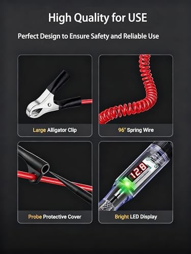 Test Light Automotive 3-80V DC,Digital LED Power Tools with Voltage