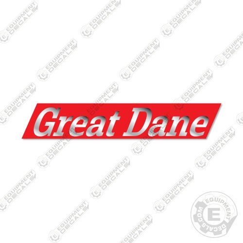 Fits Great Dane Decal Flatbed Replacement Sticker 16" x 3"