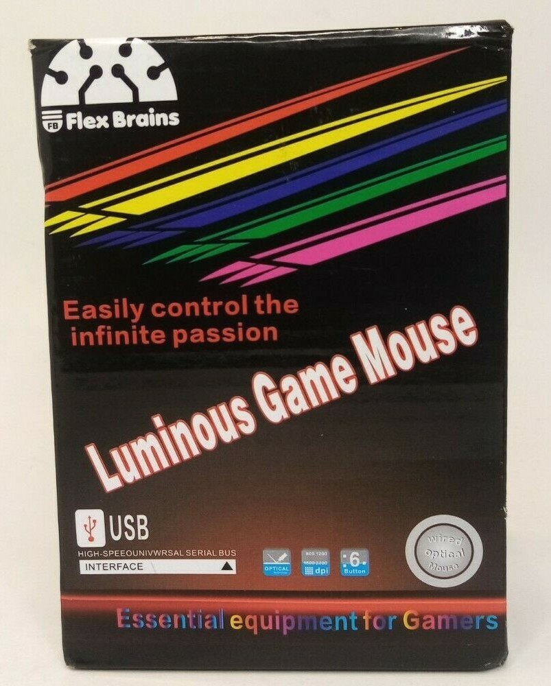 Flex Brains Led USB Luminous Game Mouse
