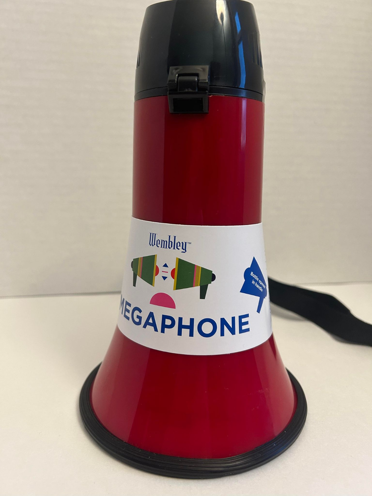Red Wembley Megaphone With Bottle Opener