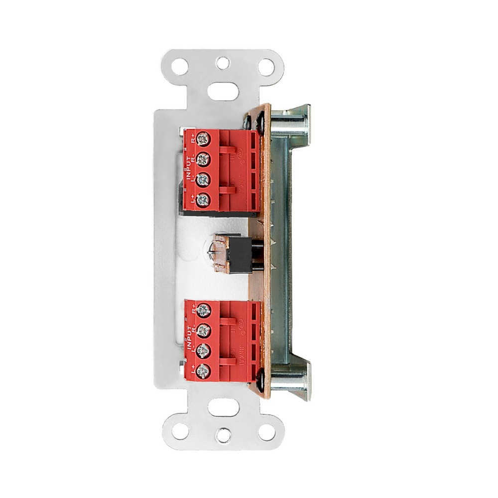 OSD In Wall Speaker Selector A/B Switch Decora Plate 100W Single Gang White