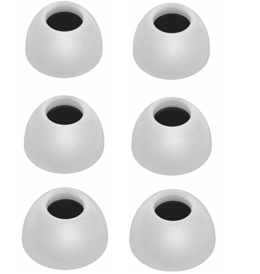 BLLQ Memory Foam Ear Tips Compatible with Soundcore soundcore T W S, White