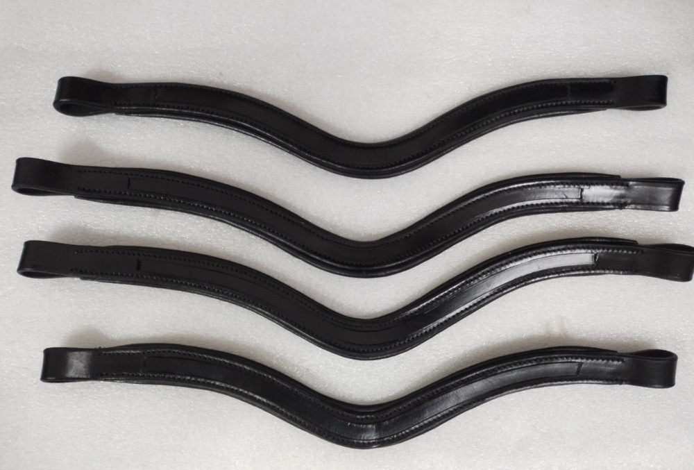 High-Quality 10MM Leather Browband For Horses–Empty Channel, Multiple Shapes .
