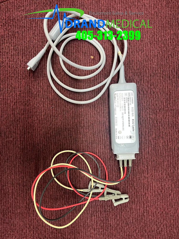 SONOSITE ECG CABLE REF: P08501-02 3 LEAD