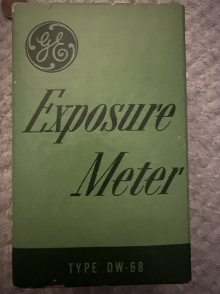 GE exposure Meter Type DW-68 General Electric Original Box