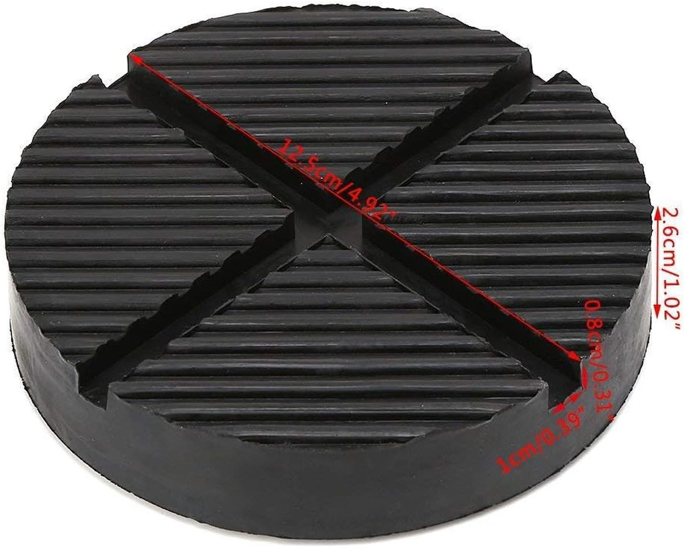 Universal Floor Jack Rubber Pad Jack Pad Adapter Pinch Weld Side Frame Rail Prot