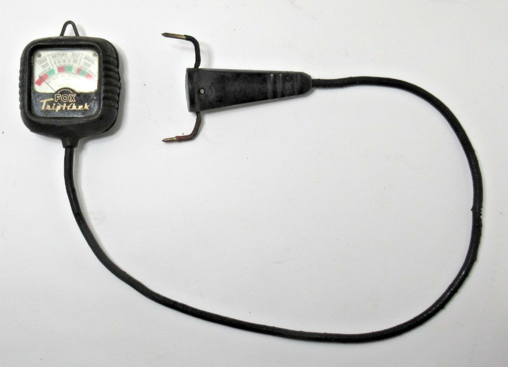 VINTAGE FOX TRIPLCHEK BATTERY TESTER