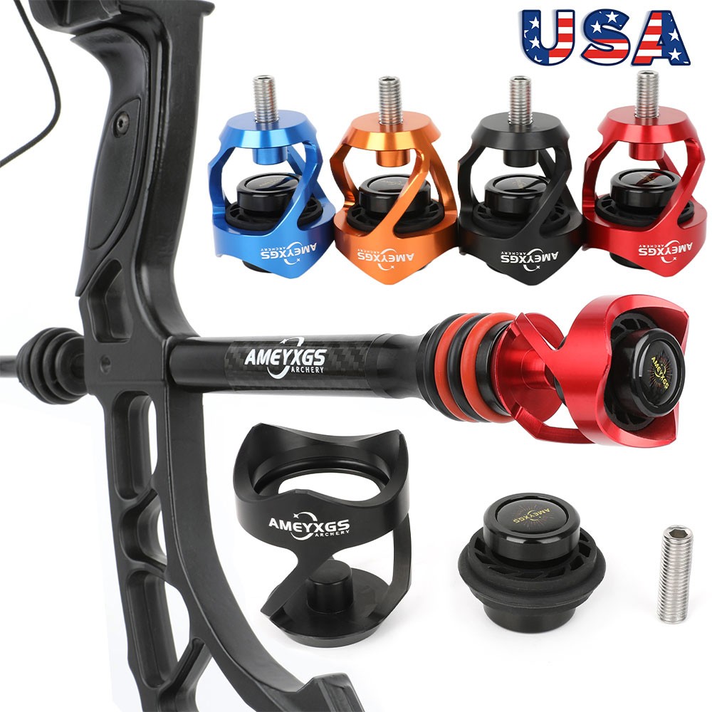 Archery Compound Bow Vibration Silencer Damper Stabilizer Shooting Target Hunt