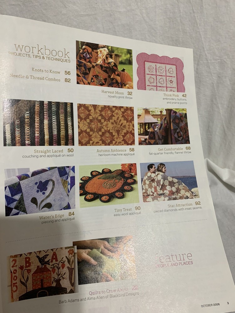 American Patchwork Quilting October 2006 Halloween