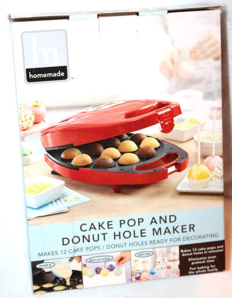 Homemade Cake Pop and Donut Hole Maker - Red