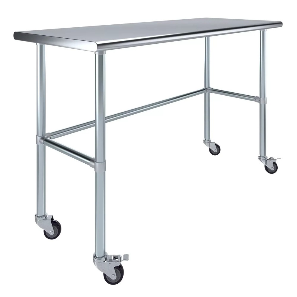 36"x30" Stainless Steel Kitchen Prep & Work Table, NSF Certified, Open Base