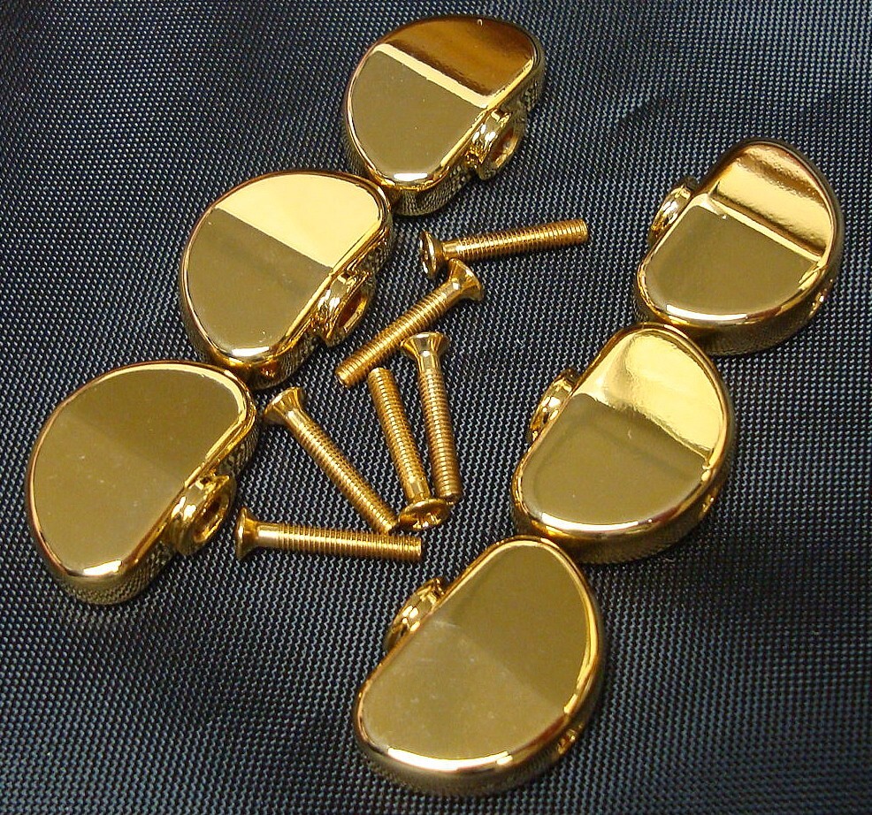 Grover GP102G Standard Kidney Bean Button Set, Gold