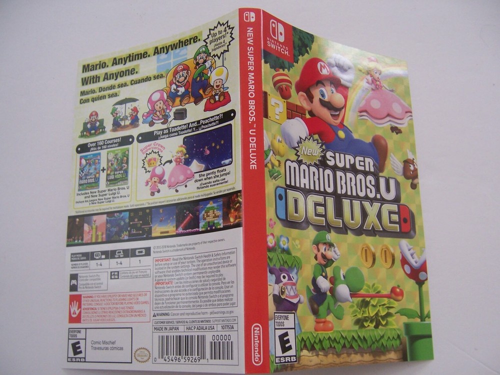 Replacement ORIGINAL Case Box Insert Nintendo Switch Super Mario Bros. U Deluxe