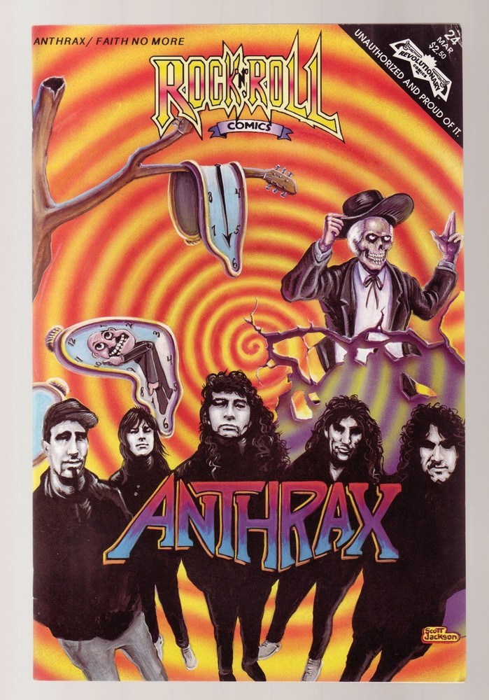 ANTHRAX - Rock-N-Roll  Comic Book!!  RARE!!