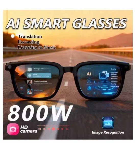 Smart Glasses With Artificial Intelligence Camera 4K Bluetooth Music