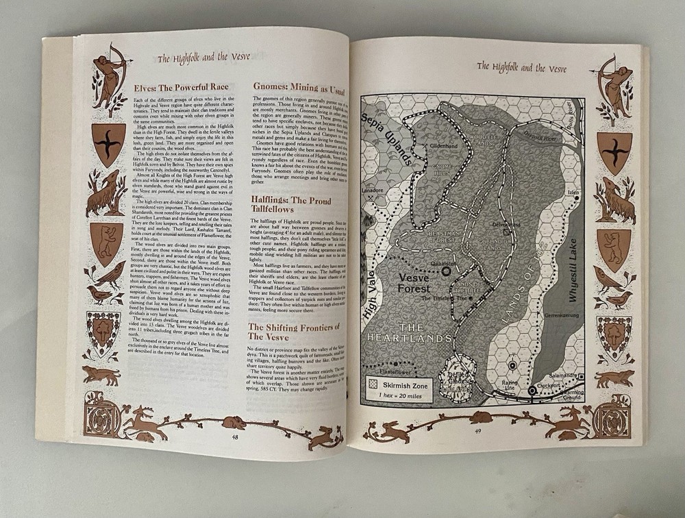 WGR4 The Marklands Dungeons & Dragons AD&D Greyhawk- With Map