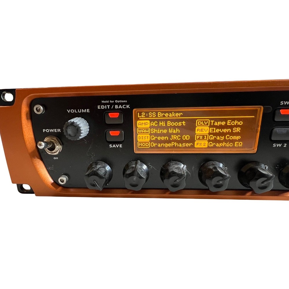 Avid Eleven Rack Guitar Multi-Effects Processor Pro Tools Interface Orange Black