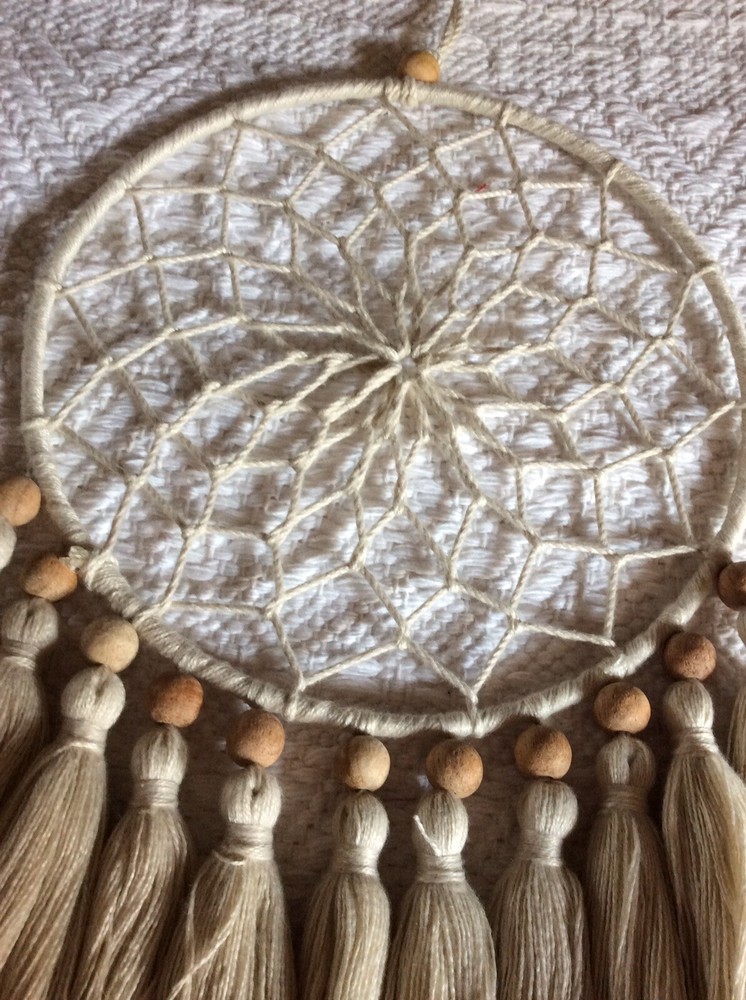 Wall Decor Macrame Wall Art “Cream Dream Catcher”