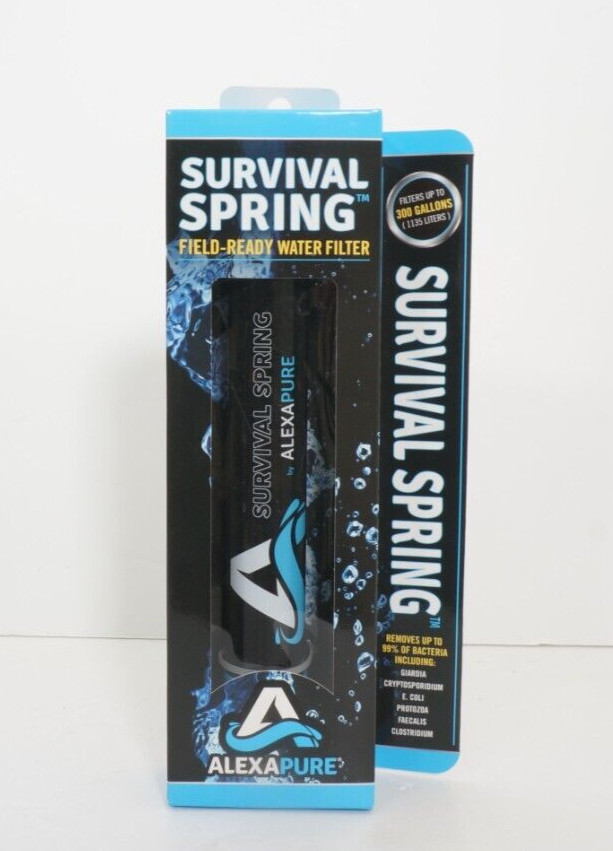 AlexaPure Survival Spring Field Ready Water Filter 300 Gallons