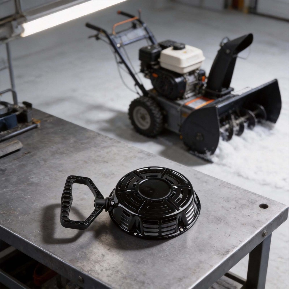 Pull Start Recoil Starter Assembly for Snow Blowers with Installation Kit