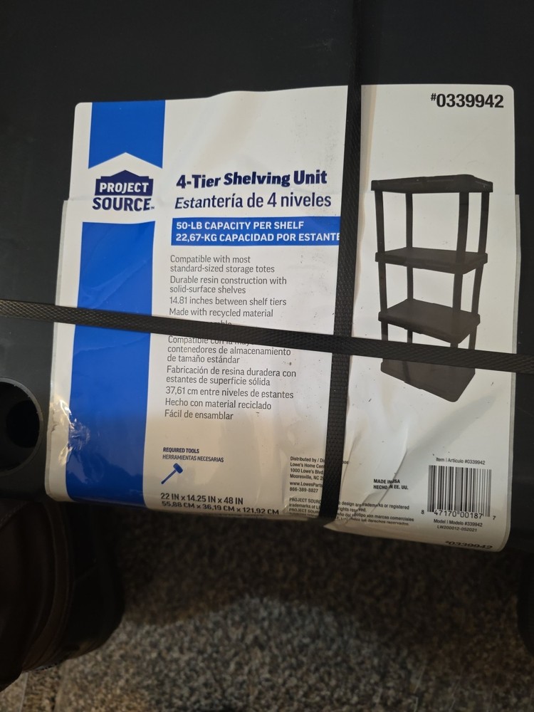 Product Source 4-Tier Shelving Unit