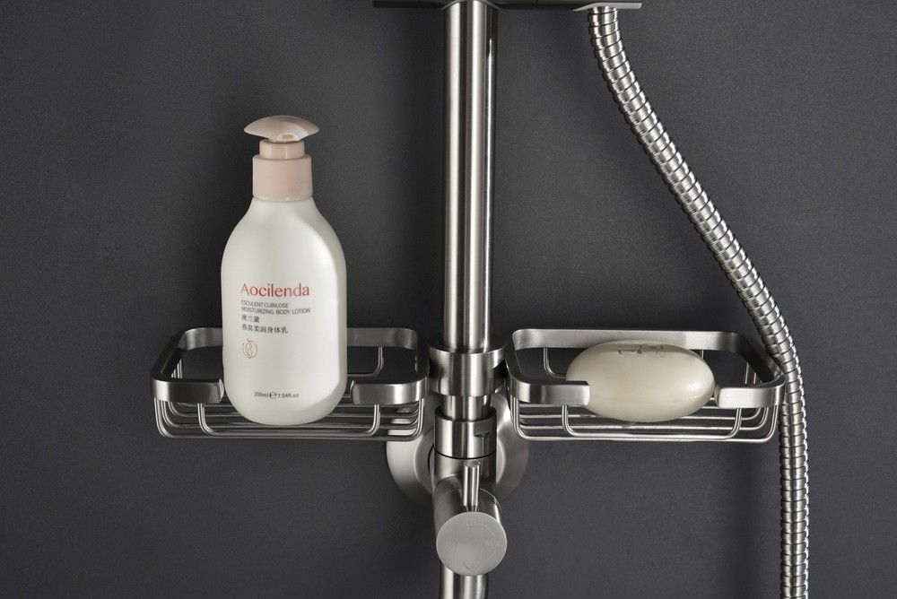 ShowerSpas Shower System, with 10" Rain Showerhead, 4-Function Hand Shower, Adju