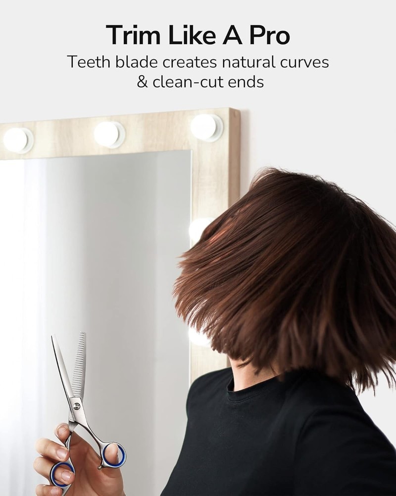 Hair Thinning Scissors Professional Barber’s Texturizing Teeth Shears for Hai...