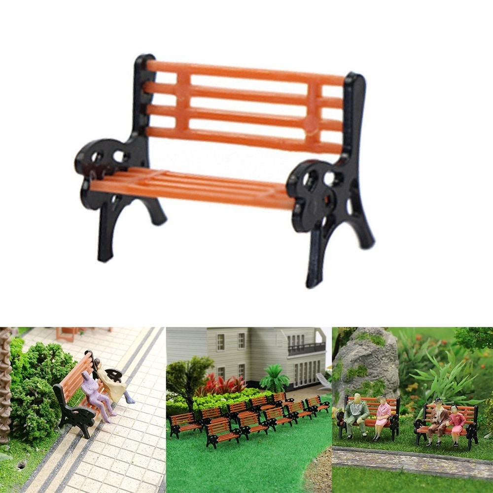 Model Train Model High Quality Model Park Bench Park Layout Settee Street