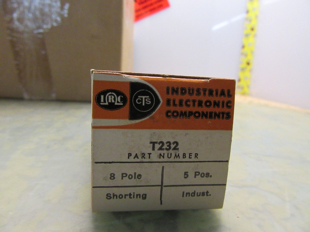 CTS electronic components T232 8 pole 5 position shorting rotary switch [4*E-27]