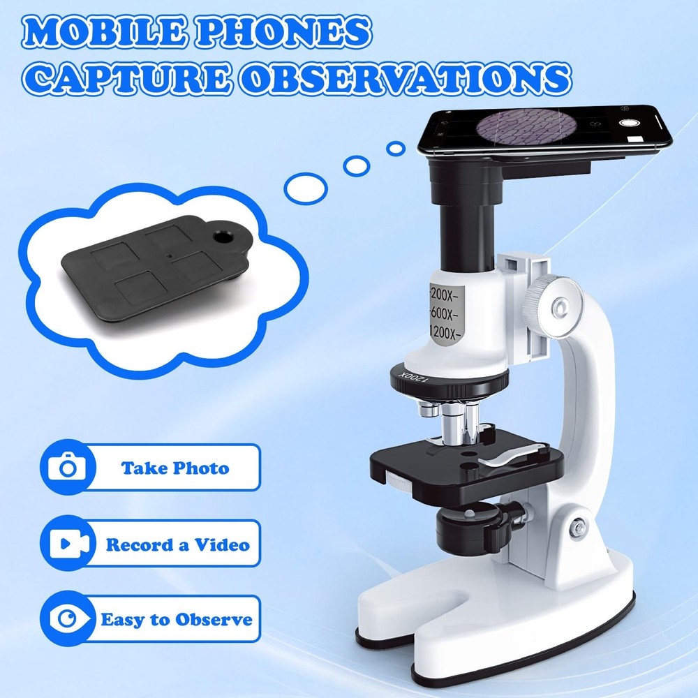 Kids Desktop Scientific Microscope Set Science Kits Science Microscope Toy