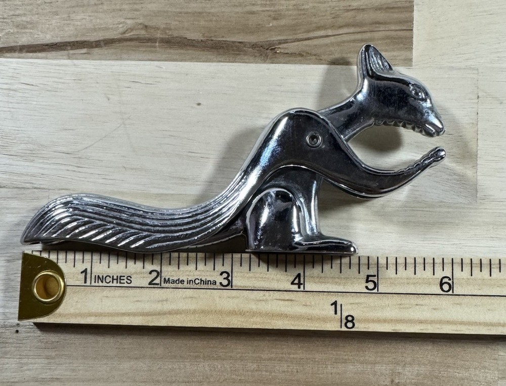 Metal Squirrel Nut Cracker Vintage