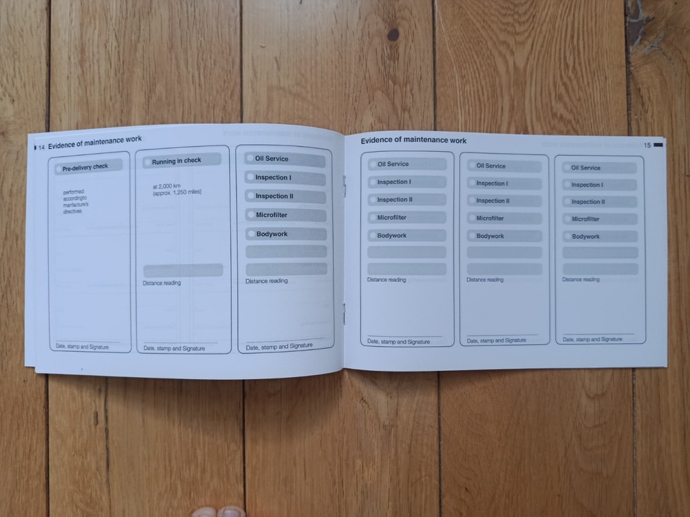 BMW SERVICE HISTORY BOOK COVERS 3 5 7 SERIES E36 E46 E39 E53 E38 X5