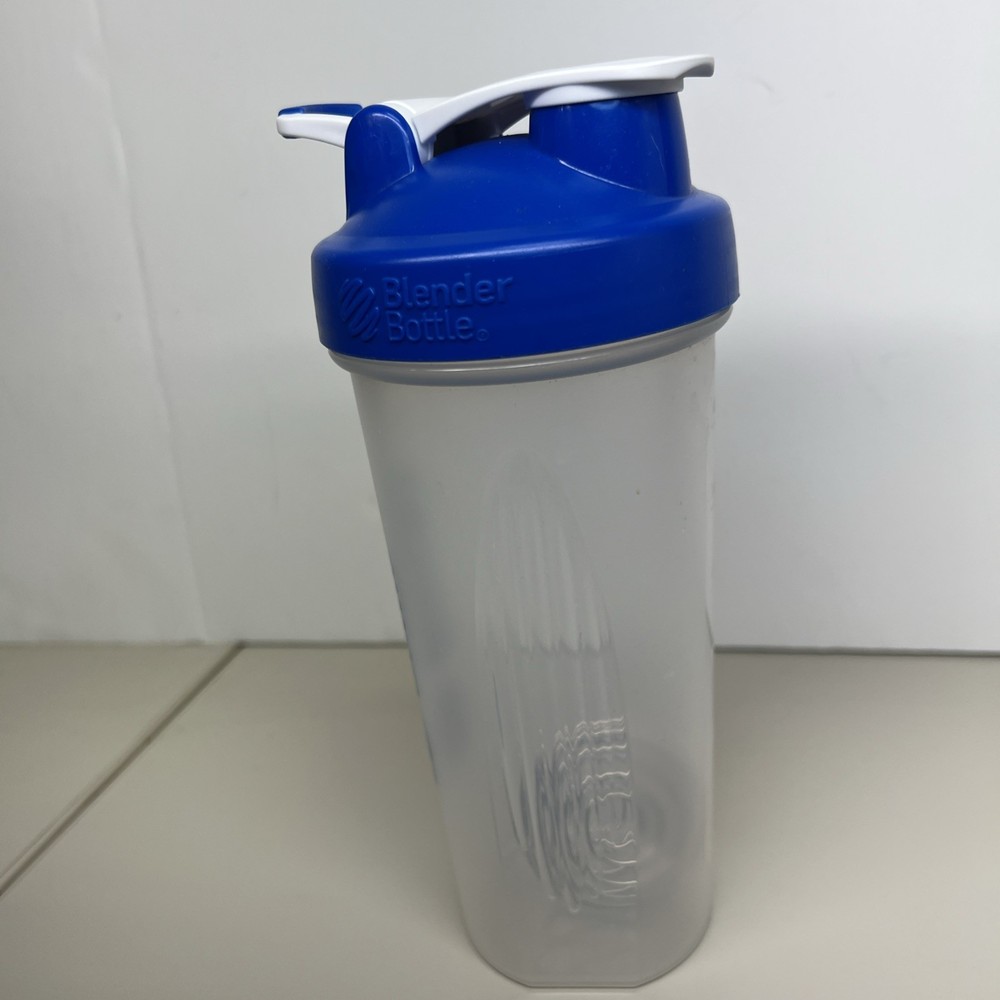 BlenderBottle Classic Clear/Blue 28-Ounce