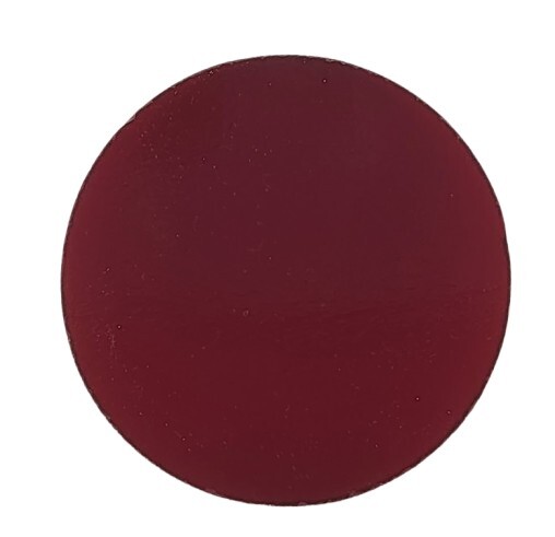152 Ruby Red Transparent ONE 2" Precut 96 COE Glass Circle