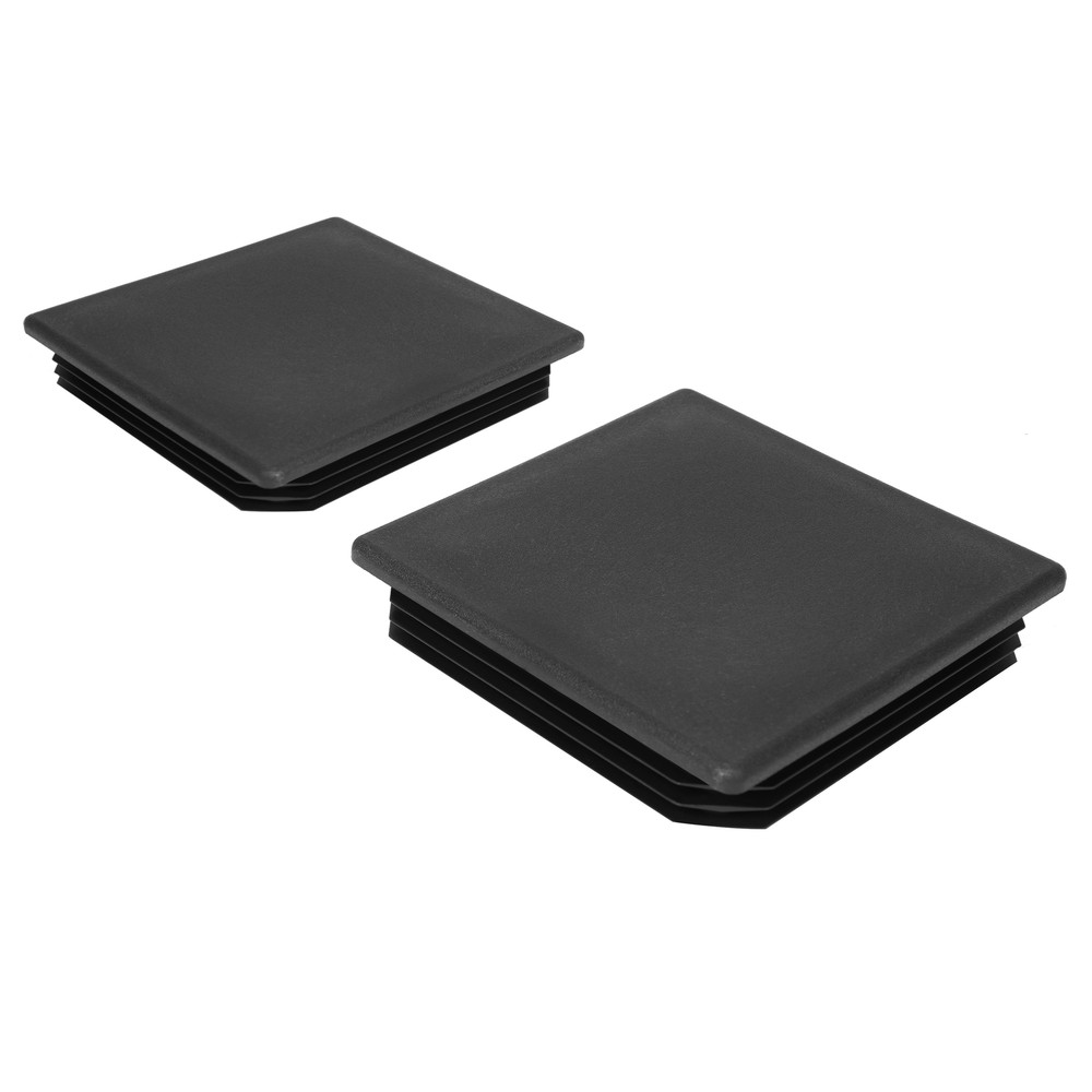 New 4" 2 Pack Square Rubber Bumper Plug End Cap Cover for RV Camper Trailer