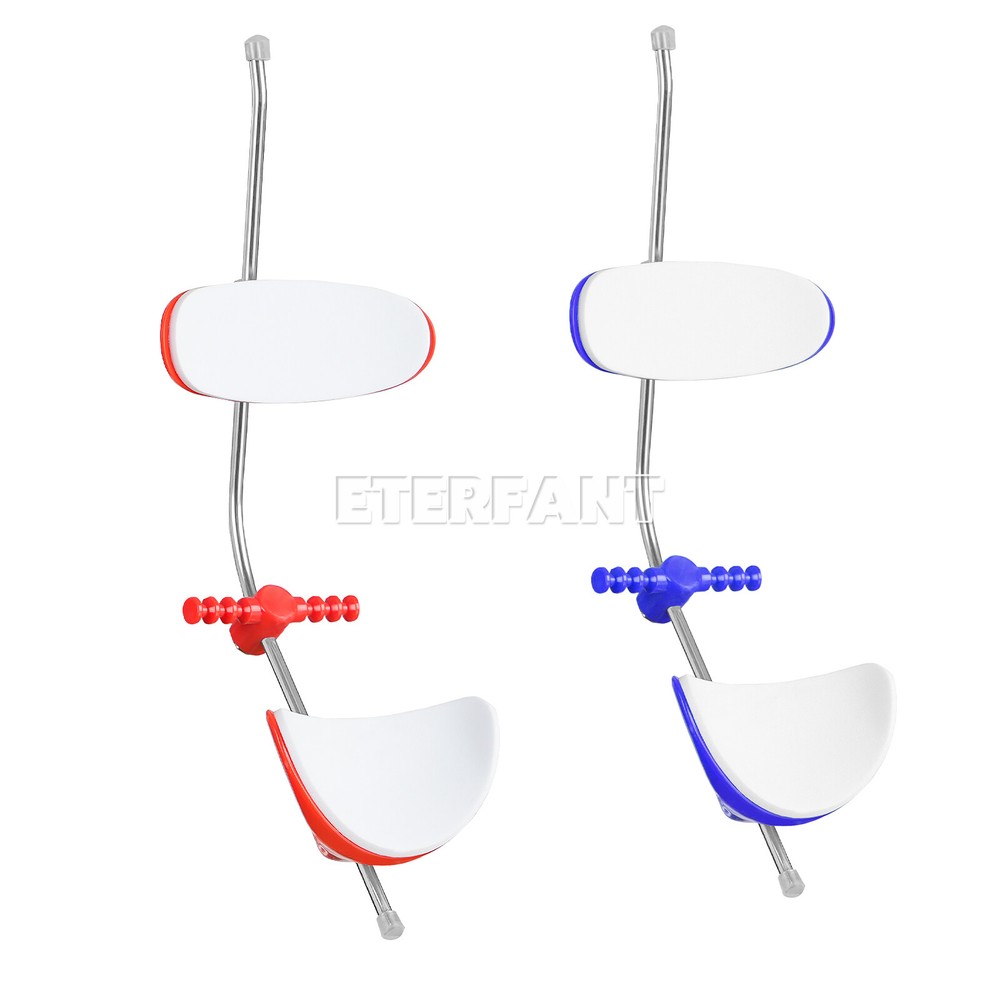 ETERFANT Dental Ortho Adjustable Forward Pull Face Headgear Single Bar Blue+Red