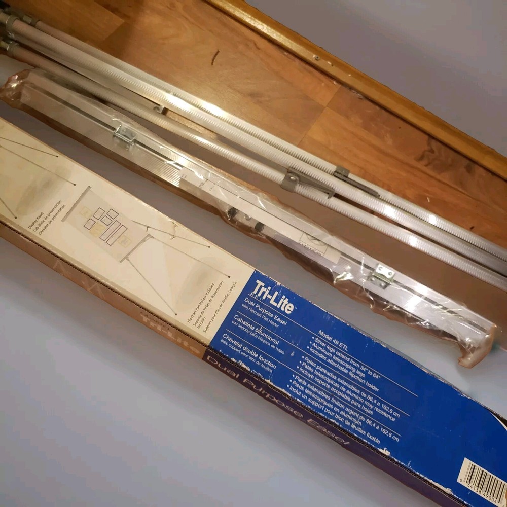 Quartet Tri-lite Dual Purpose Easel Flipchart Pad Holder 34-64" Telescoping Legs