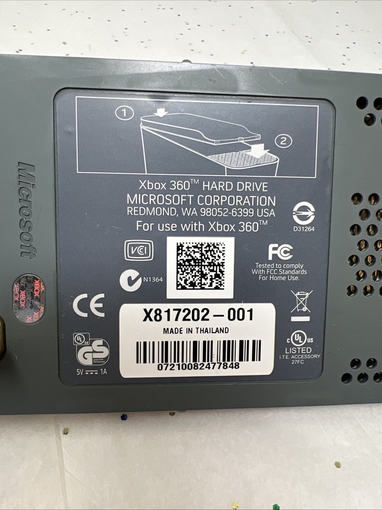 Official Microsoft Xbox 360 60 GB Hard Drive (Untested)