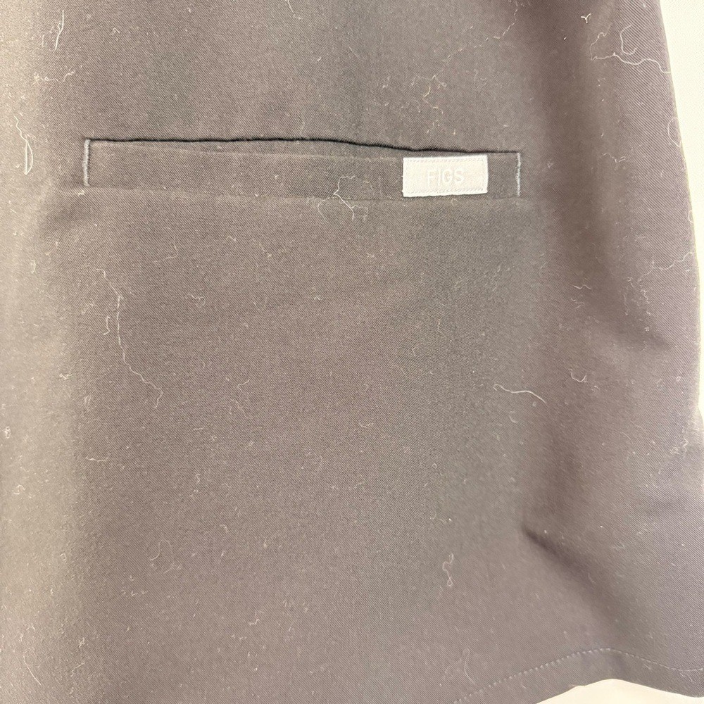 FIGS Casma Technical Collection Scrub Top Black Size XL