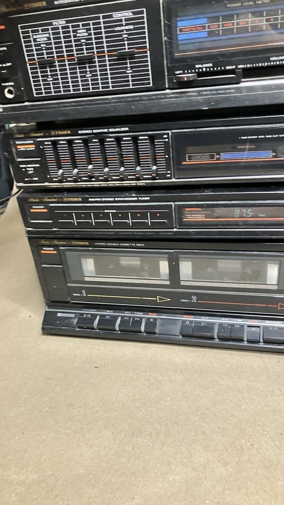 Fisher Studio Standard Stereo Component System Lot Amplifier EQUALIZER TUNER Etc