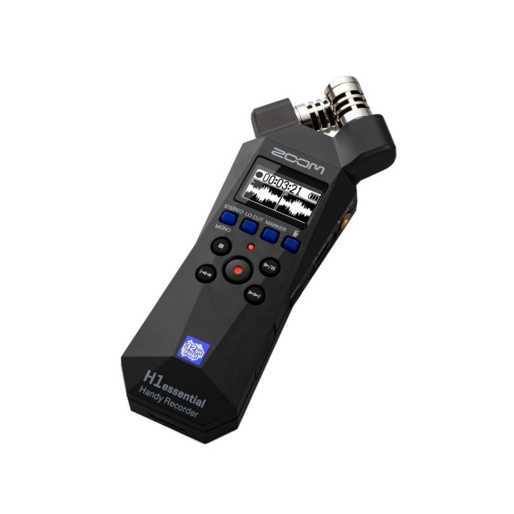 Zoom H1essential Stereo Handy Recorder and Hairy Windscreen Bundle