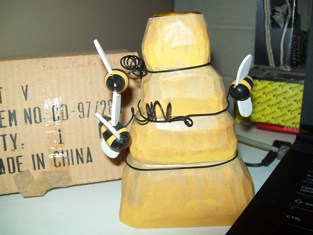 New Wooden Beehive Design Candle Stick