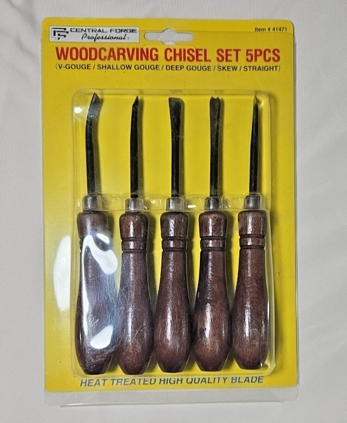 Central Forge Woodcarving Chisel Set 5pcs