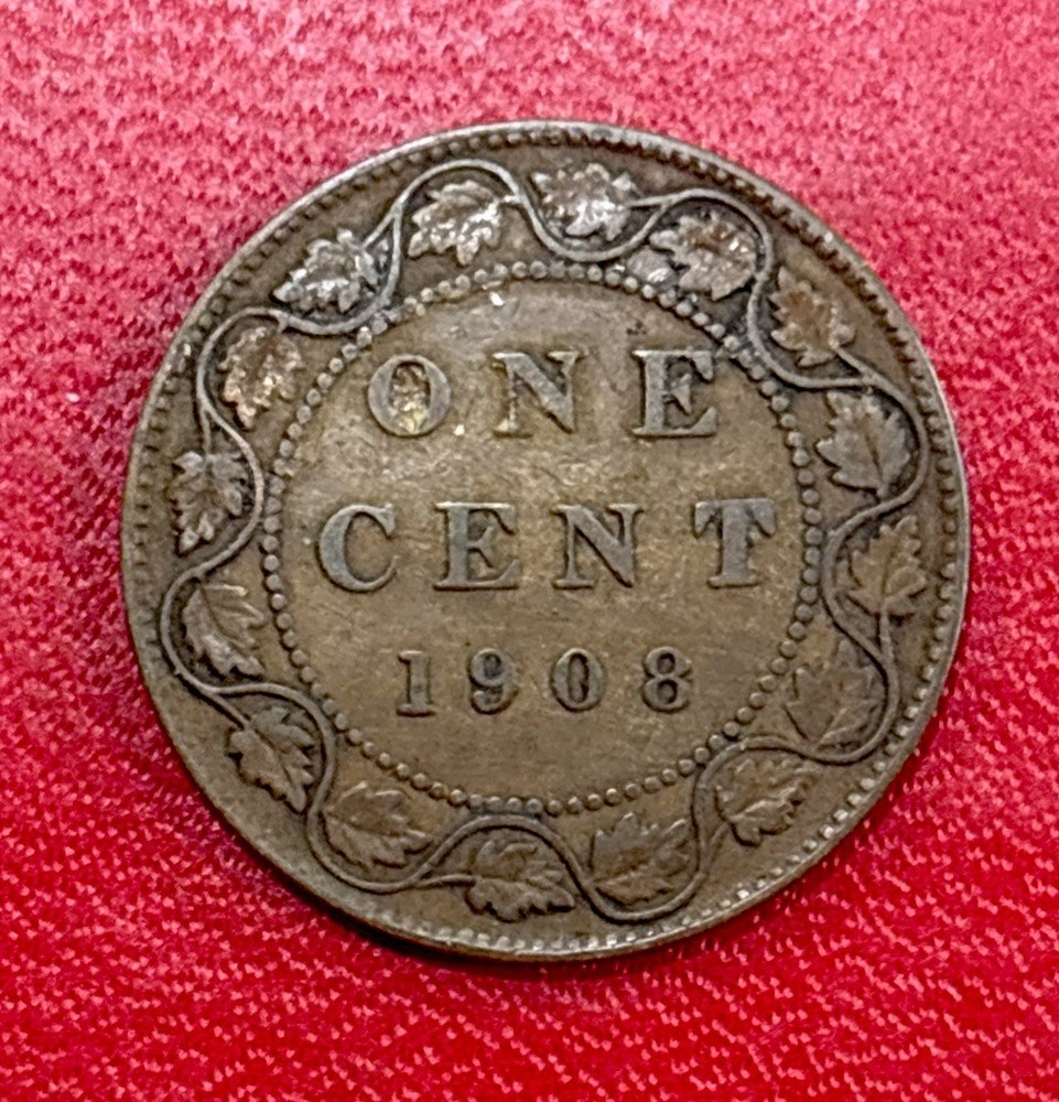 1908 Canada One Cent Coin! ENN Coin