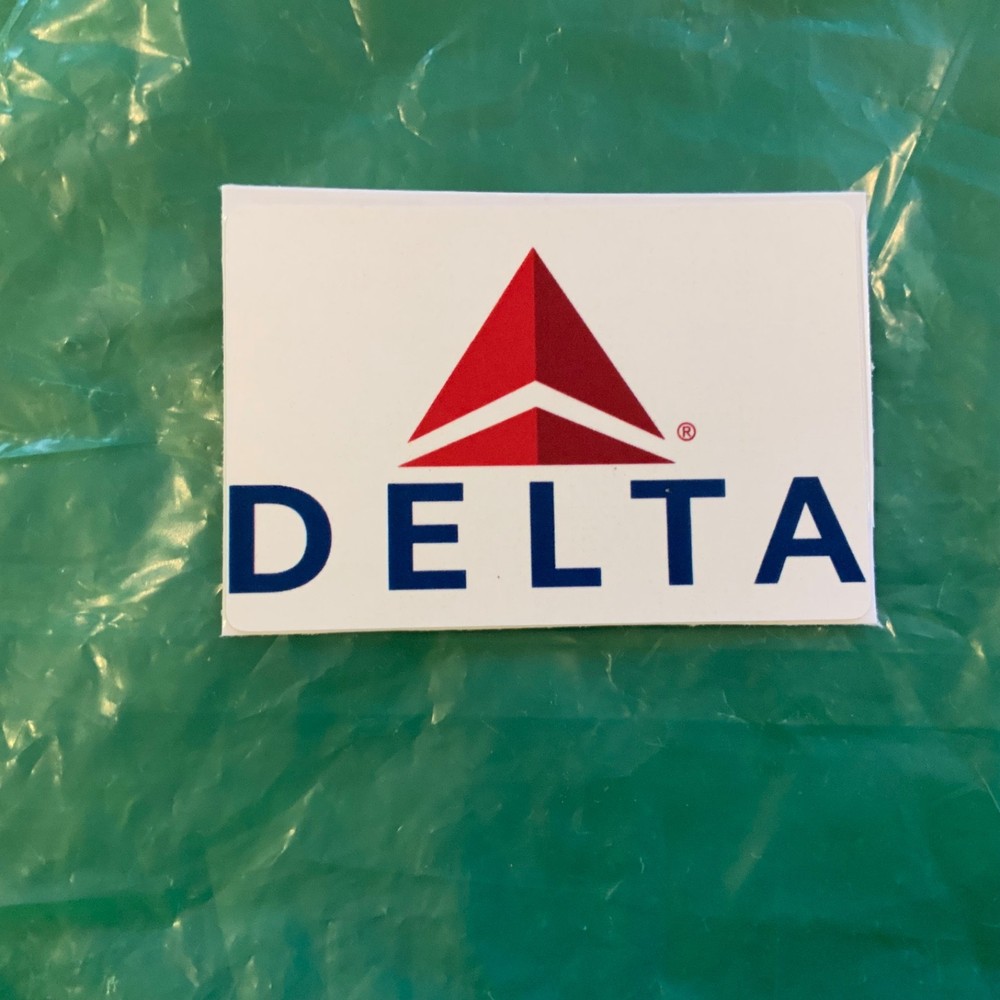 Delta Airlines Sticker 2.5” X 1.5”