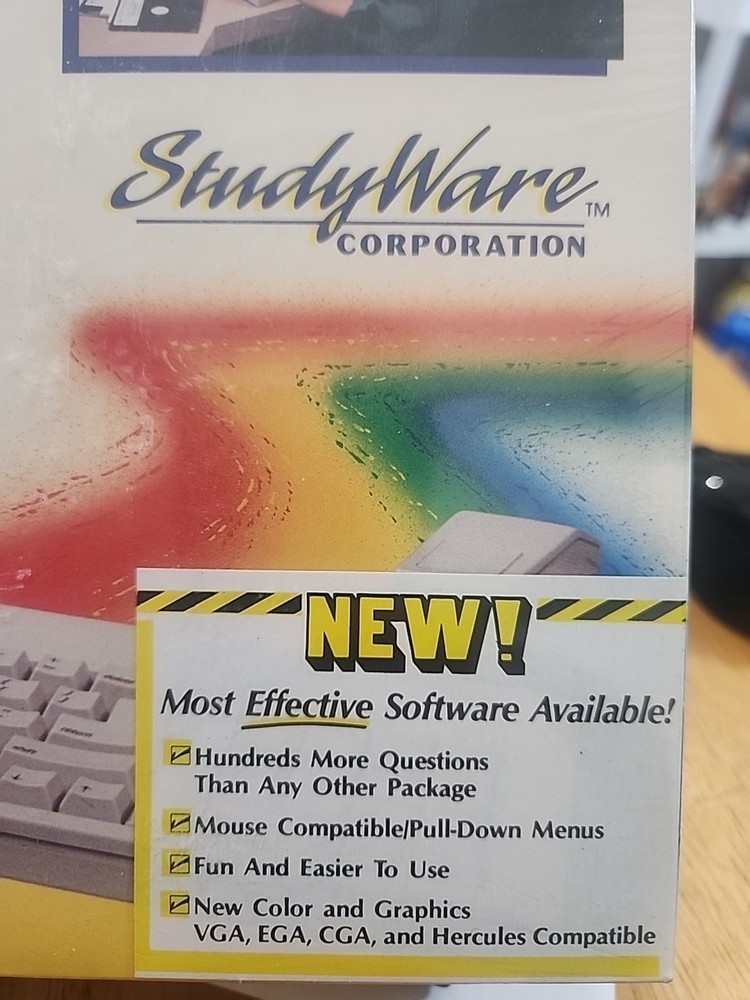 Vintage Cliff Notes LSAT Prep Guide Study Ware Computer Software For IBM PC, XT