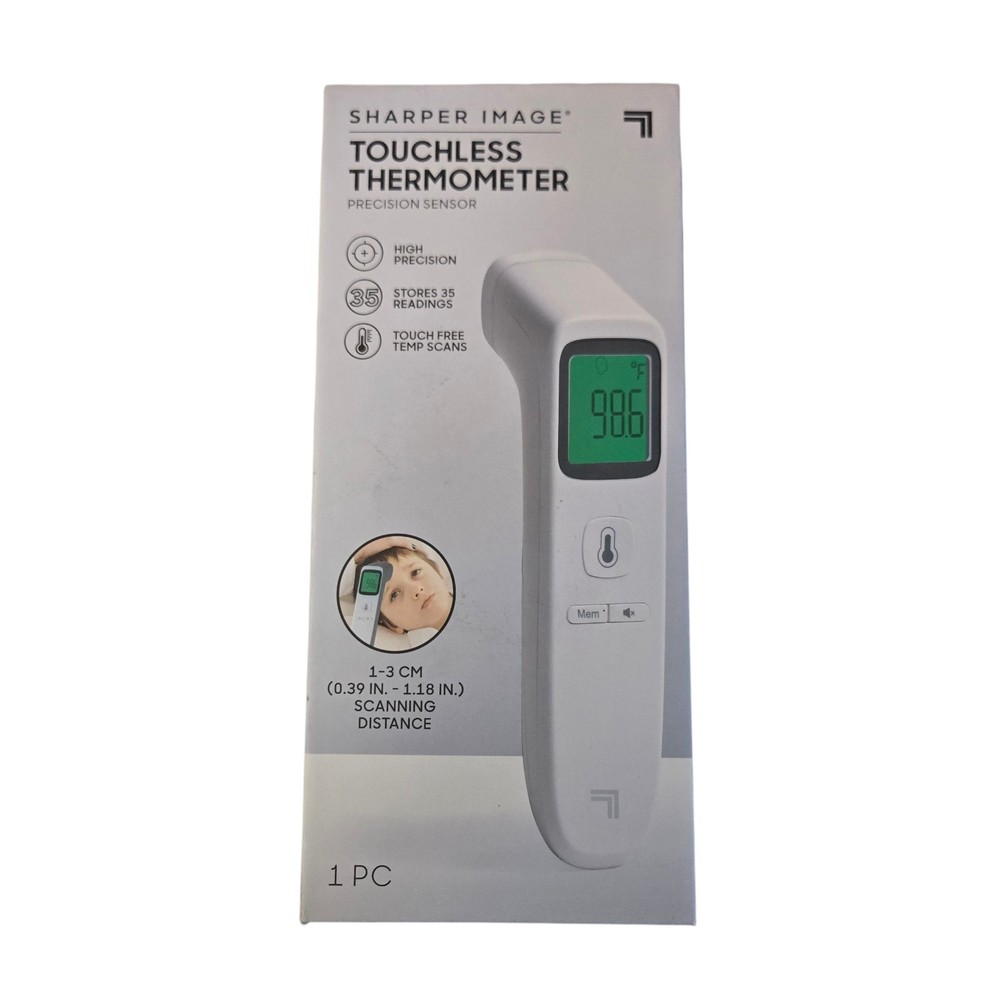 SHARPER IMAGE Digital TOUCHLESS Smart Forehead THERMOMETER