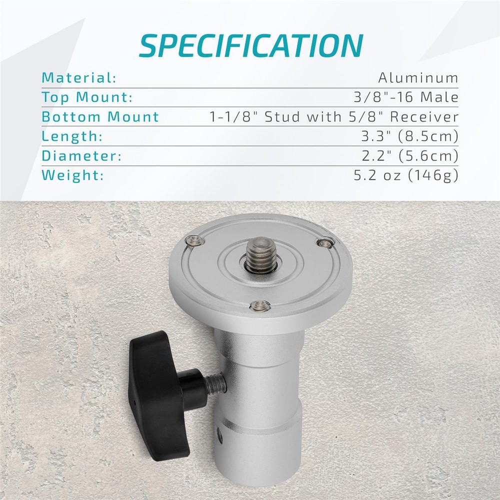 Flashpoint Baby Ball Head Adapter #LS-BBHA