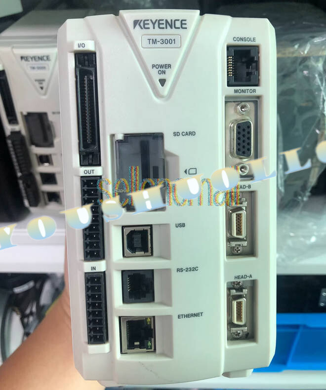 One Keyence TM-3001 High Speed 2D Optical Micrometer Controller Used